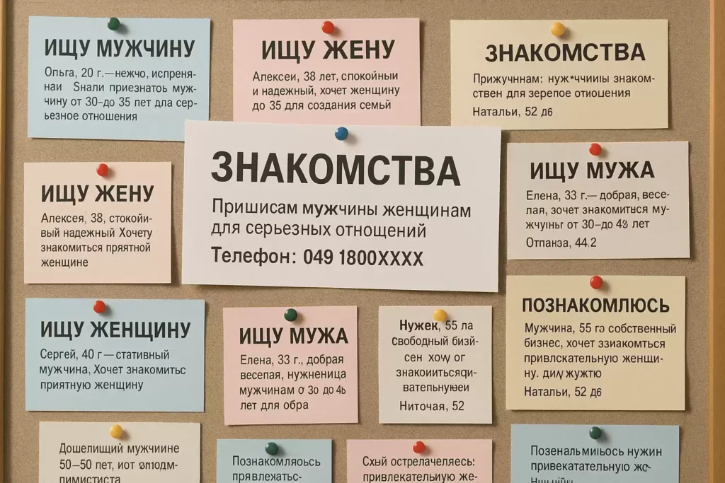 Доска объявлений о знакомстве